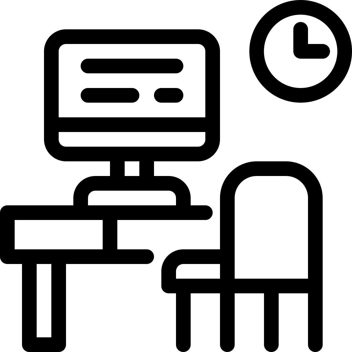 scrivania da ufficio icon