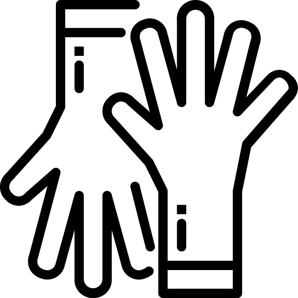 cleaning gloves icon