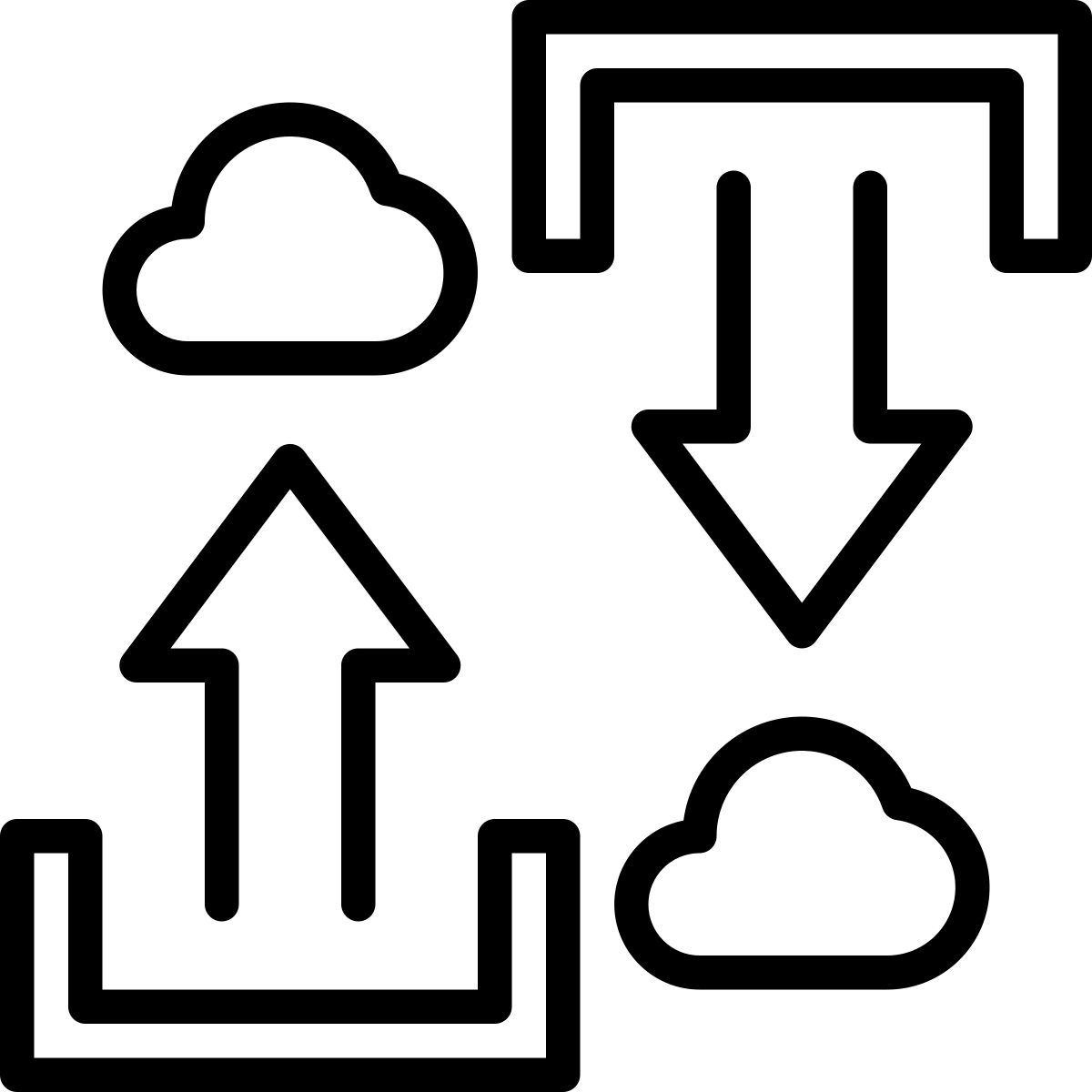 cloud uploading icon