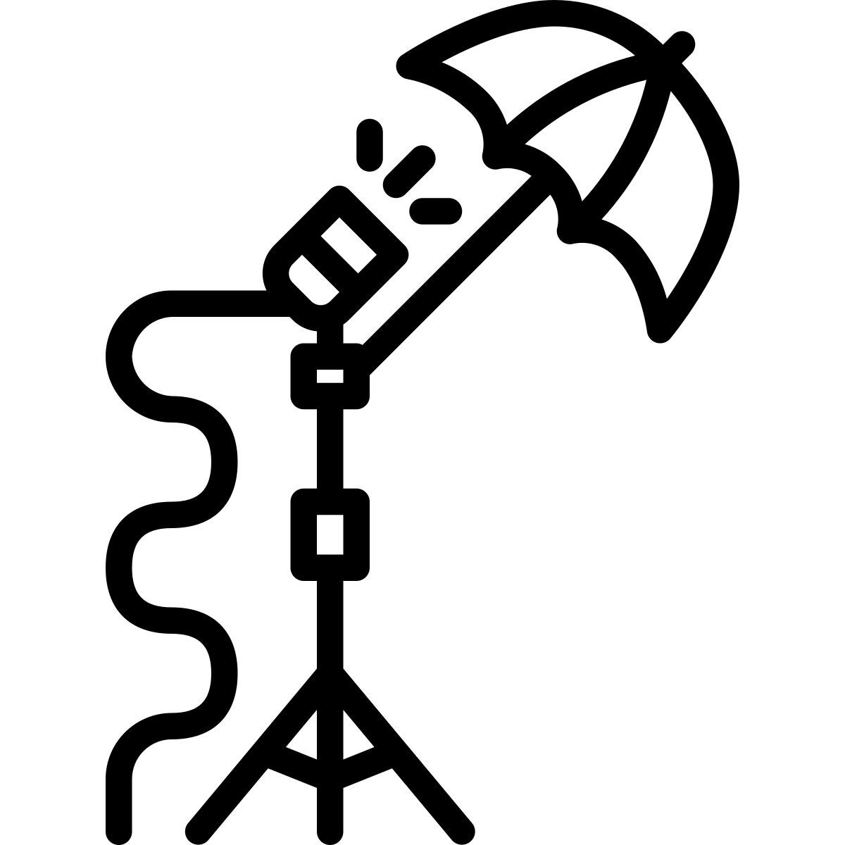 studio lighting icon