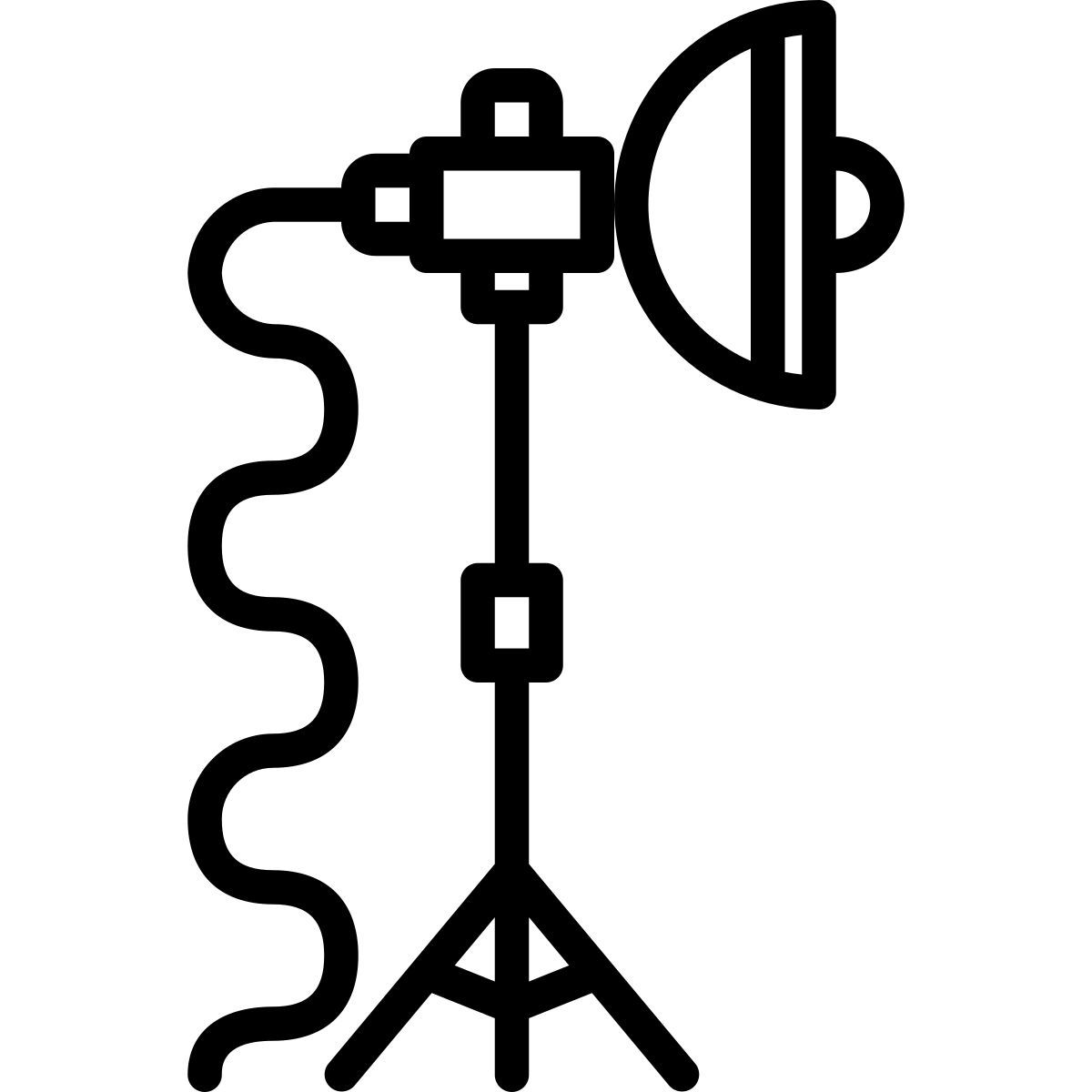 studio lighting icon