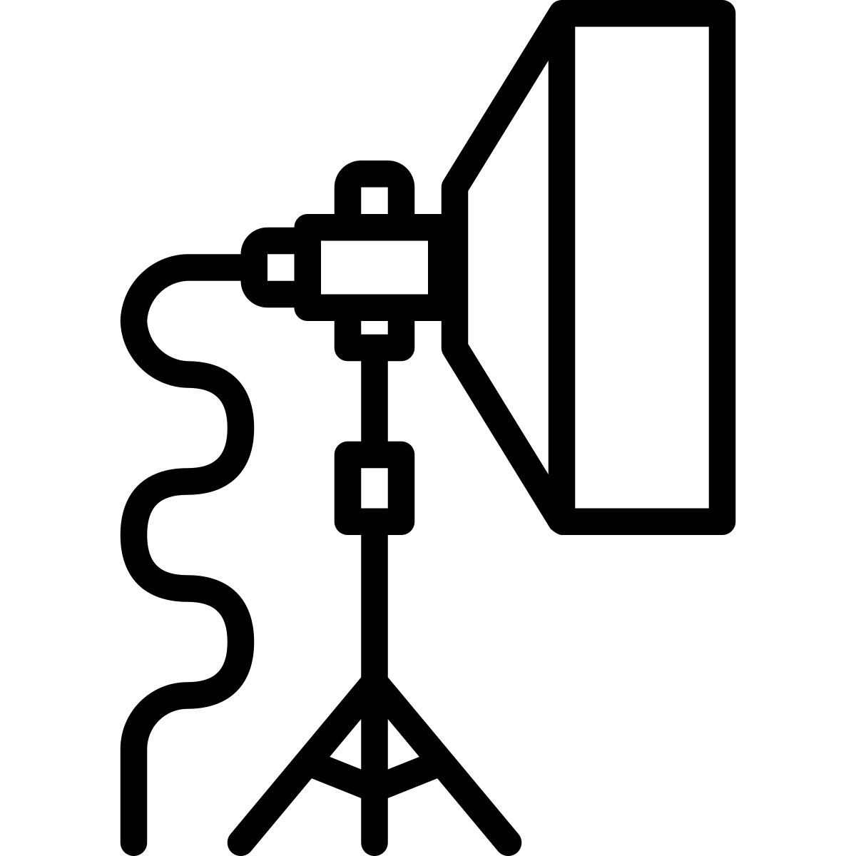 studio lighting icon