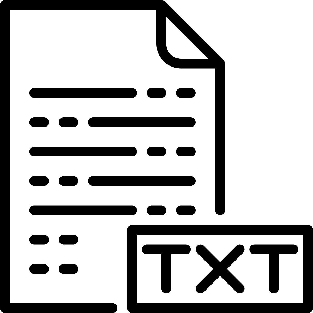 text icon