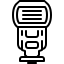 external camera-flash-camera-and-equipment-tulpahn-detailed-outline-tulpahn icon