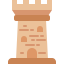 external castle-tower-building-tulpahn-flat-tulpahn icon