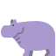external hippopotamus-wild-animals-tulpahn-flat-tulpahn icon