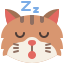 external sleeping-cat-emoji-tulpahn-flat-tulpahn icon