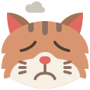 external sad-cat-emoji-tulpahn-flat-tulpahn icon