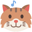 external smile-cat-emoji-tulpahn-flat-tulpahn icon