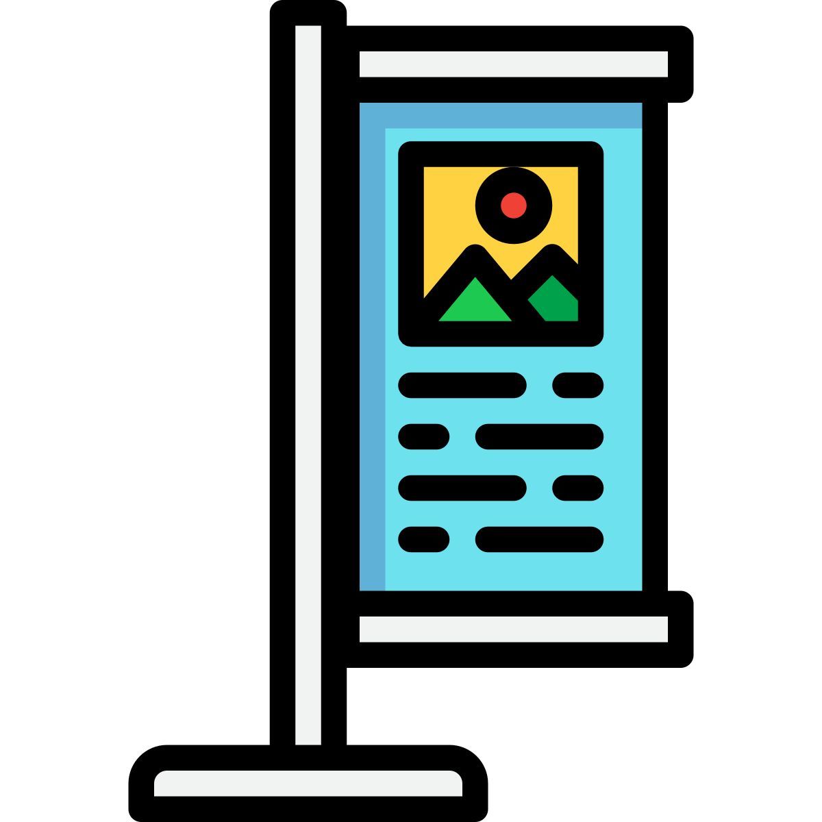advertising stand icon