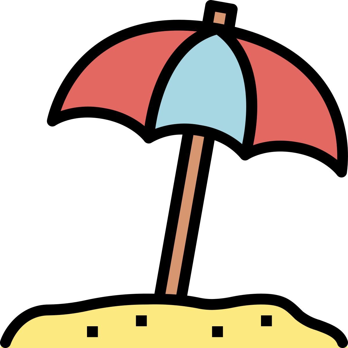 beach umbrella icon