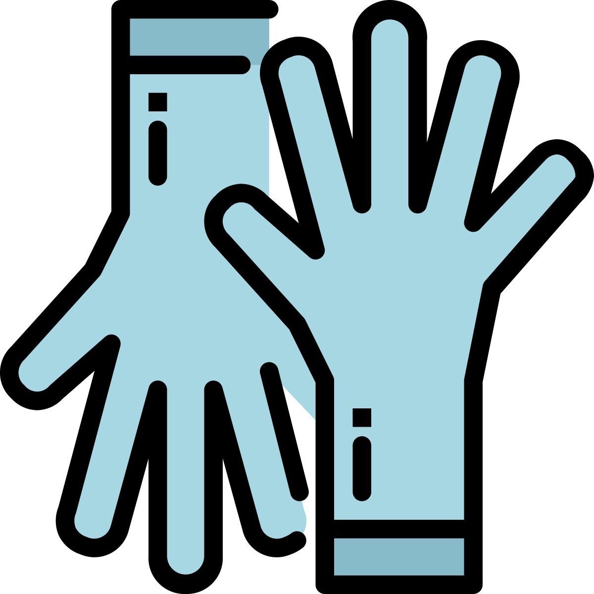 cleaning gloves icon