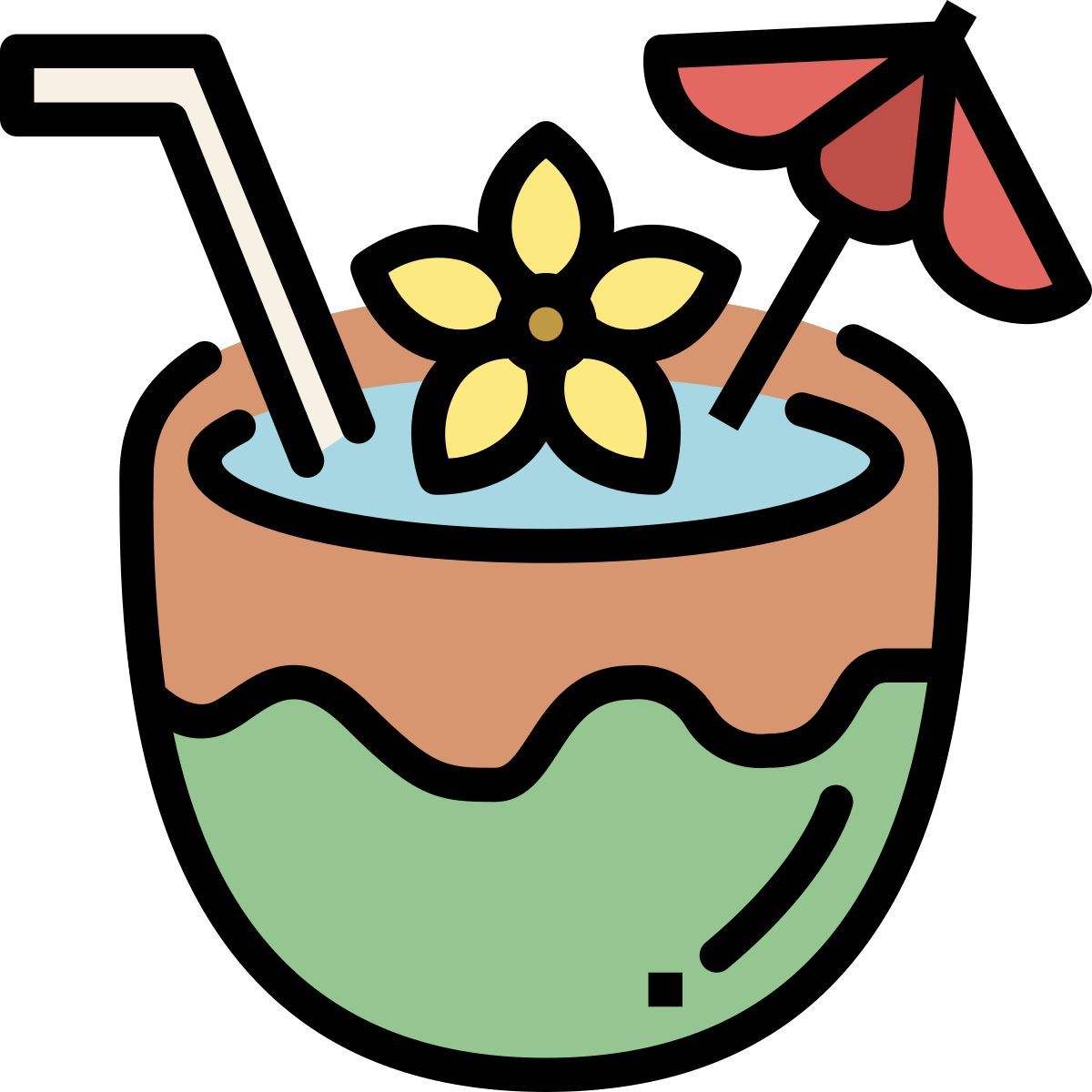 coconut drink icon