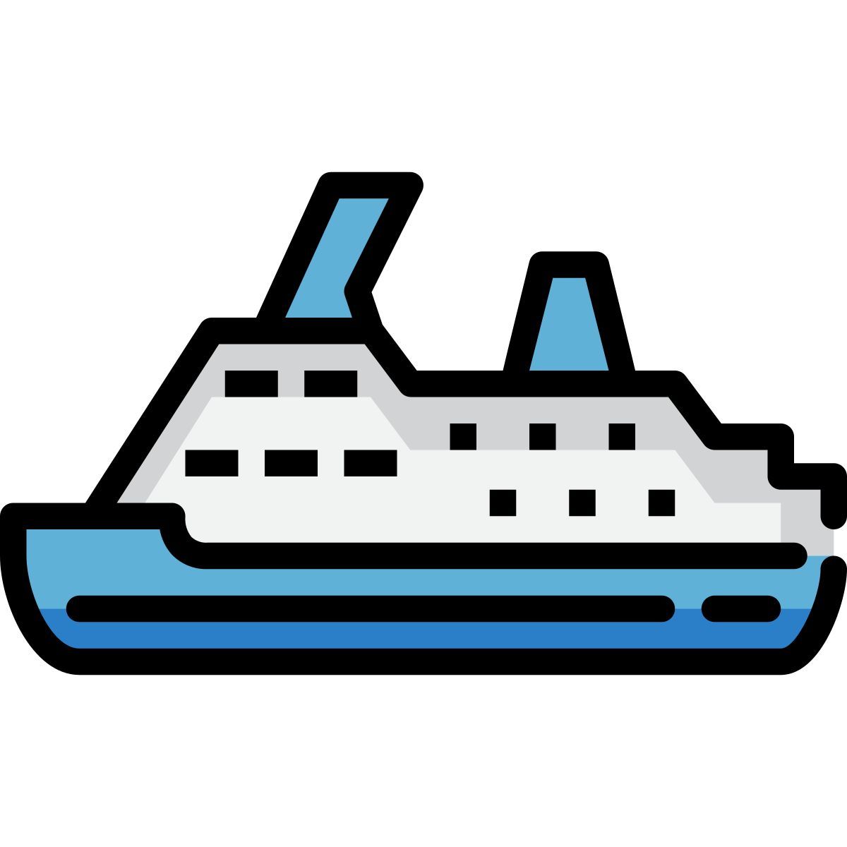 cruise ship icon