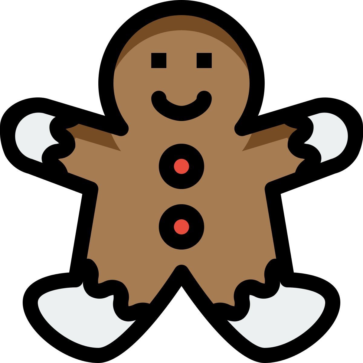 gingerbread man icon
