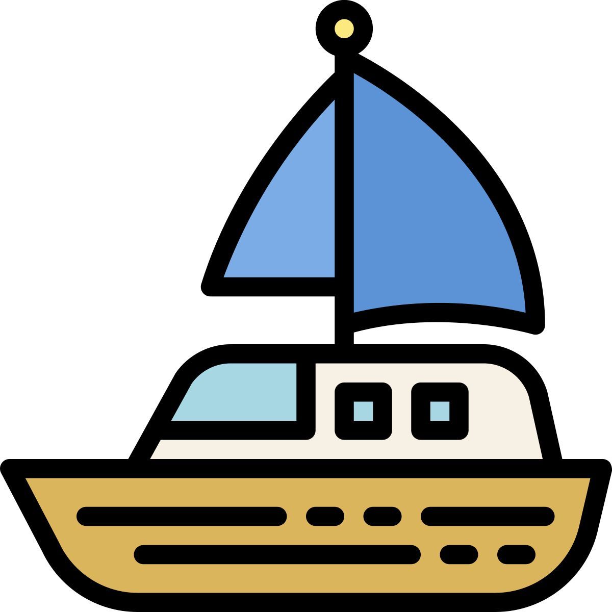 kleines segelschiff icon