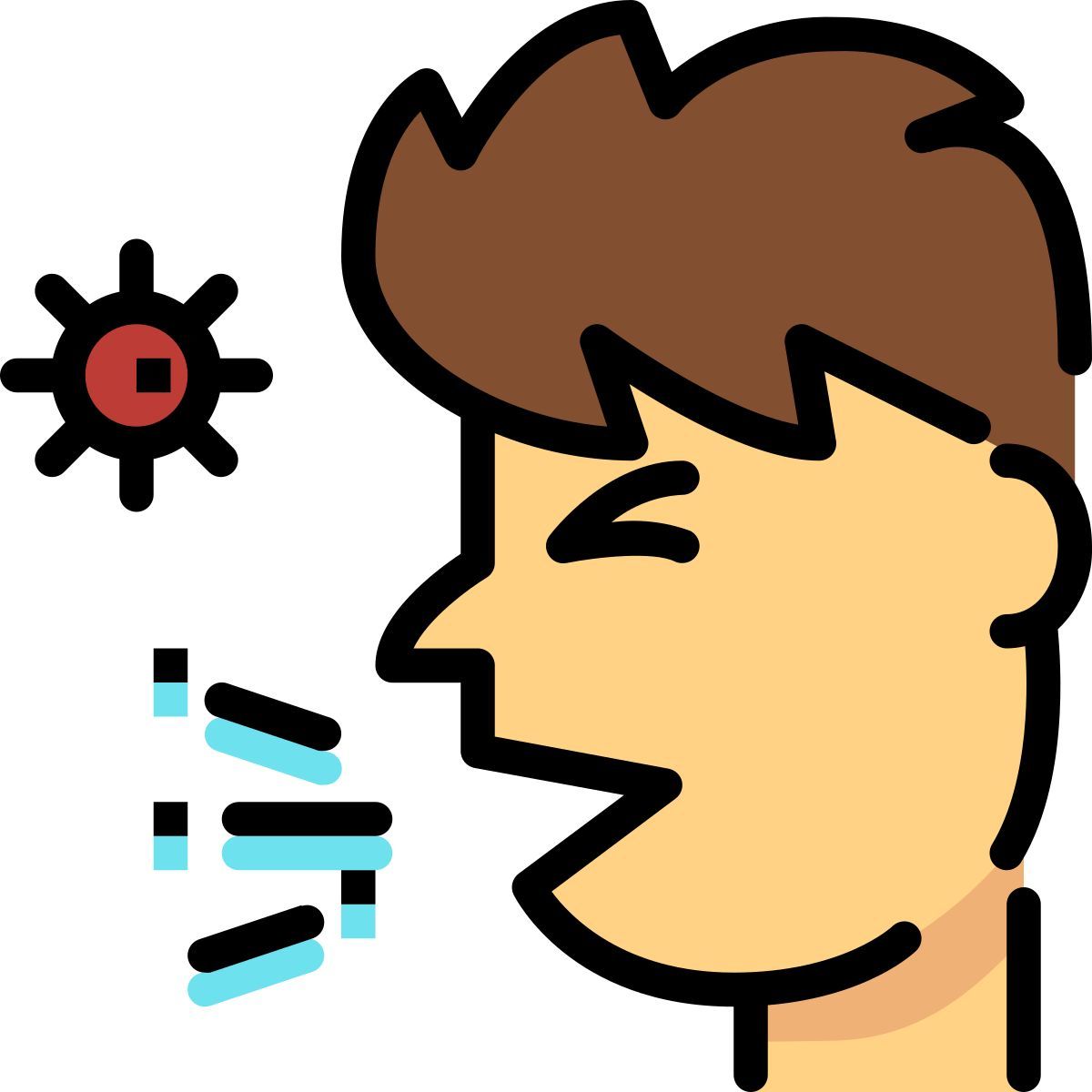 sneezing icon