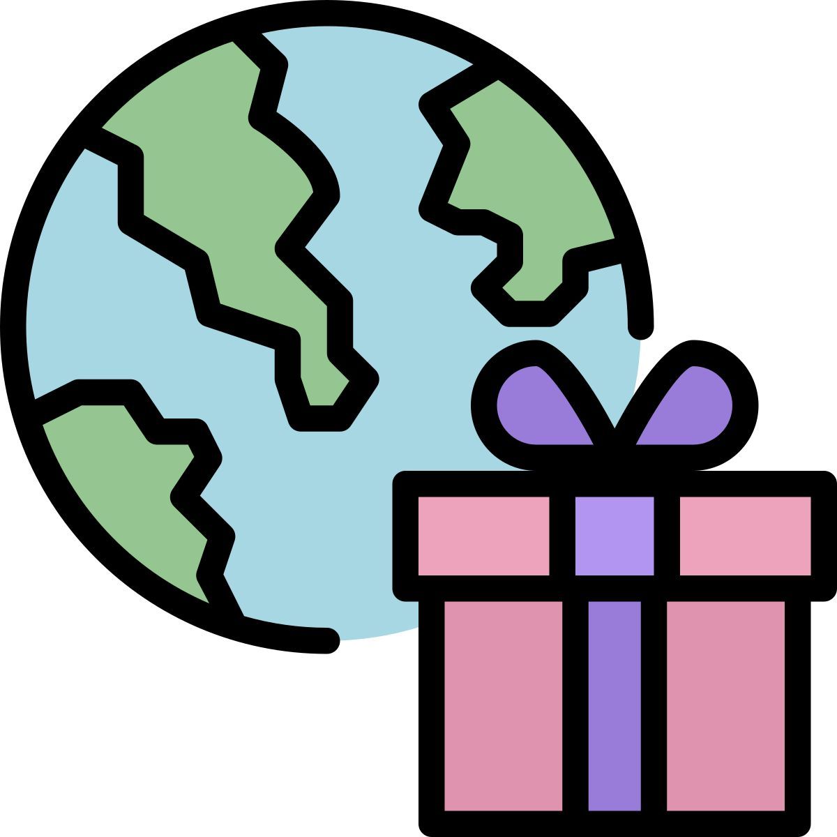worldwide shipping icon