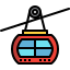 external cable-car-transportation-tulpahn-outline-color-tulpahn icon