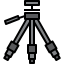 external camera-tripod-camera-and-equipment-tulpahn-outline-color-tulpahn icon