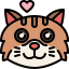 external cute-cat-emoji-tulpahn-outline-color-tulpahn icon