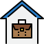external home-office-work-from-home-tulpahn-outline-color-tulpahn icon