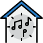 external music-work-from-home-tulpahn-outline-color-tulpahn icon