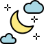 external night-sun-and-moon-tulpahn-outline-color-tulpahn icon