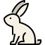 external rabbit-wild-animals-tulpahn-outline-color-tulpahn icon