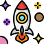 external rocket-space-tulpahn-outline-color-tulpahn icon