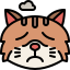 external sad-cat-emoji-tulpahn-outline-color-tulpahn icon