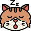 external sleeping-cat-emoji-tulpahn-outline-color-tulpahn icon