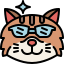 external smart-cat-emoji-tulpahn-outline-color-tulpahn icon