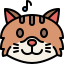 external smile-cat-emoji-tulpahn-outline-color-tulpahn icon