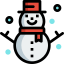 external snowman-christmas-tulpahn-outline-color-tulpahn icon