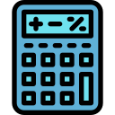 external calculator-back-to-school-tulpahn-outline-color-tulpahn icon