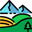 external landscape-hokkaido-tulpahn-outline-color-tulpahn icon