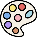 external paint-palette-stationery-tulpahn-outline-color-tulpahn icon