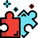 external puzzle-video-game-tulpahn-outline-color-tulpahn icon