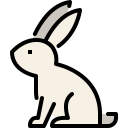 external rabbit-wild-animals-tulpahn-outline-color-tulpahn icon