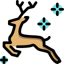 external reindeer-christmas-tulpahn-outline-color-tulpahn icon