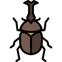 external rhinoceros-beetle-insect-tulpahn-outline-color-tulpahn icon