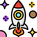 external rocket-space-tulpahn-outline-color-tulpahn icon