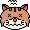 external scared-cat-emoji-tulpahn-outline-color-tulpahn icon