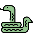 external snake-wild-animals-tulpahn-outline-color-tulpahn icon