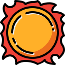 external sun-space-tulpahn-outline-color-tulpahn icon