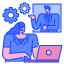 external support-business-management-two-tone-chattapat- icon