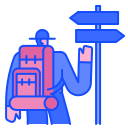 external signpost-hiking-and-camping-two-tone-chattapat- icon