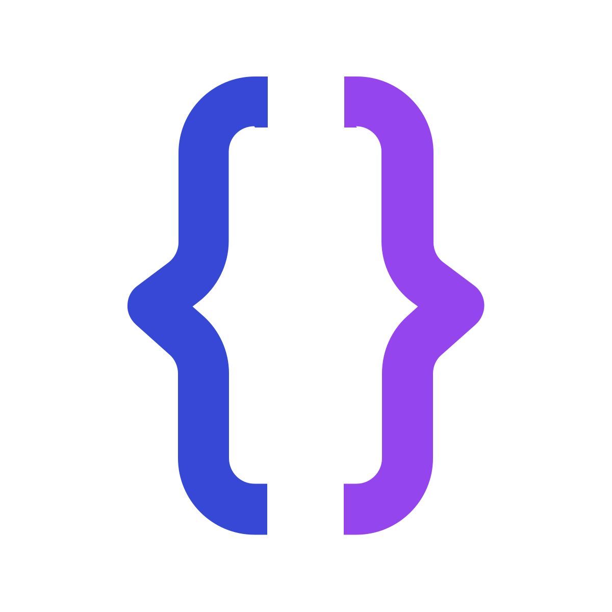 brackets curly icon