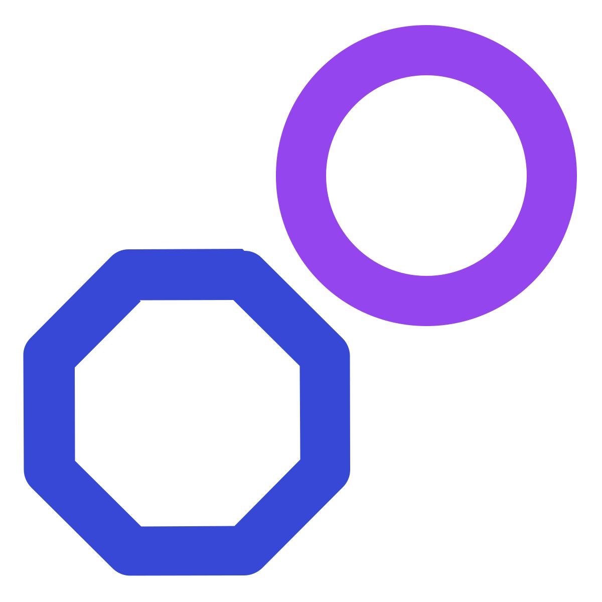 circle and octagon icon